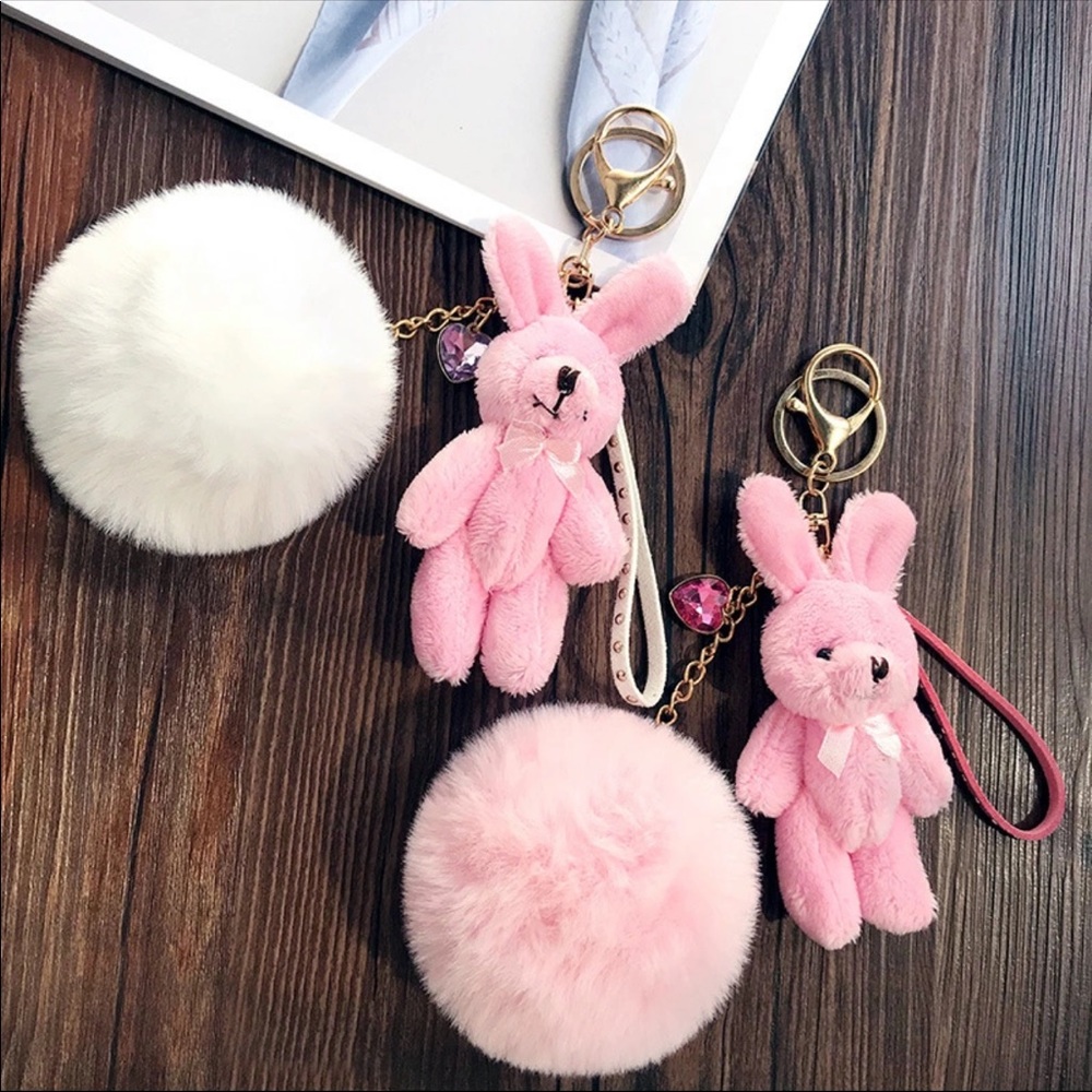 SET of 2 Rabbit Charms